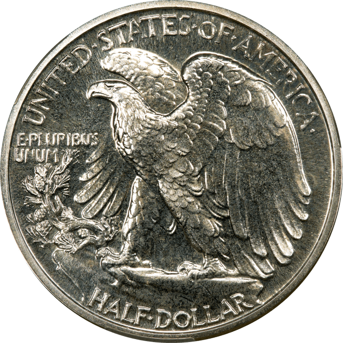 1941 Walking Liberty Half Dollar (50c) REVERSE Image