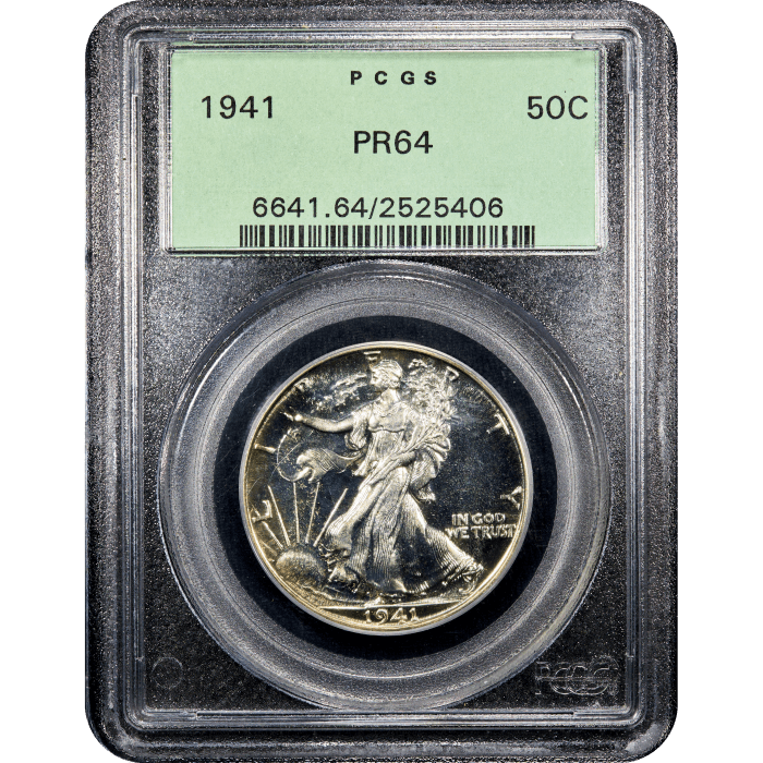 1941 Walking Liberty Half Dollar (50c) OGH SLAB Image