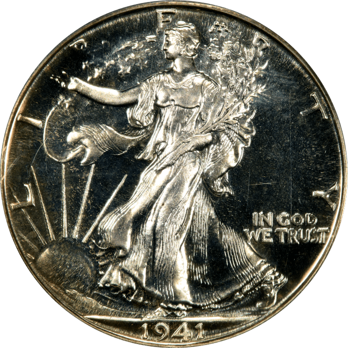 1941 Walking Liberty Half Dollar (50c) OGH OBVERSE Image