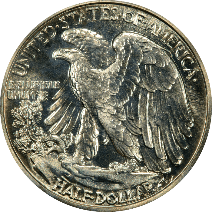 1941 Walking Liberty Half Dollar (50c) OGH REVERSE Image