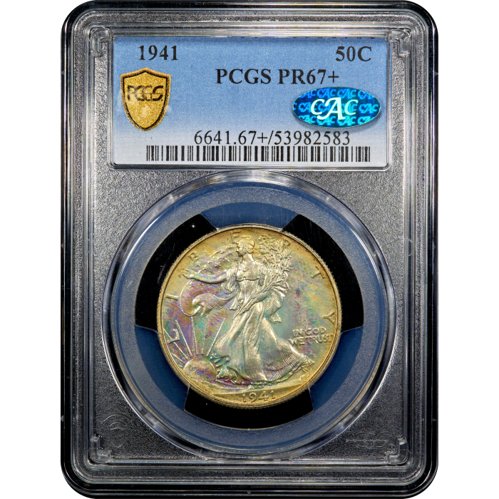 1941 Walking Liberty Half Dollar (50c) Obverse Slab Image