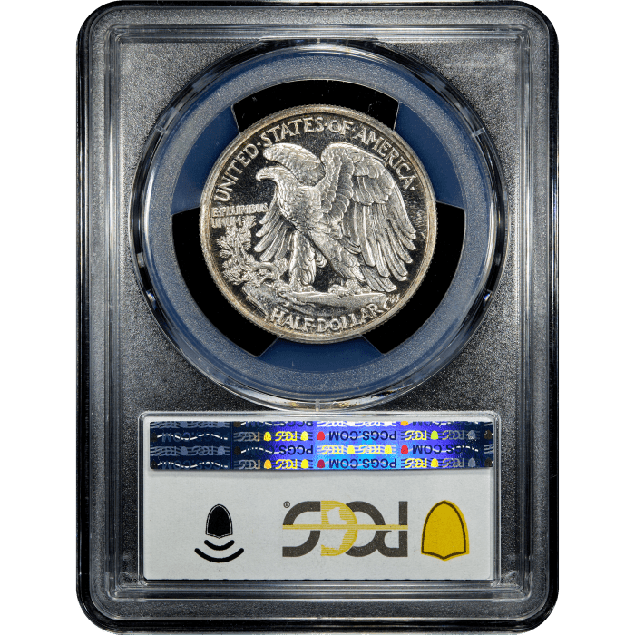 1942 Walking Liberty Half Dollar (50c) Reverse Slab Image