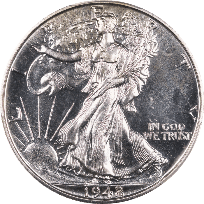 1942 Walking Liberty Half Dollar (50c) Obverse Image