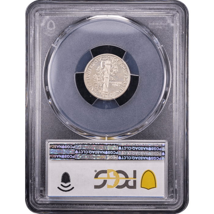 1942/1 Mercury Dime (10c) Reverse Slab Image