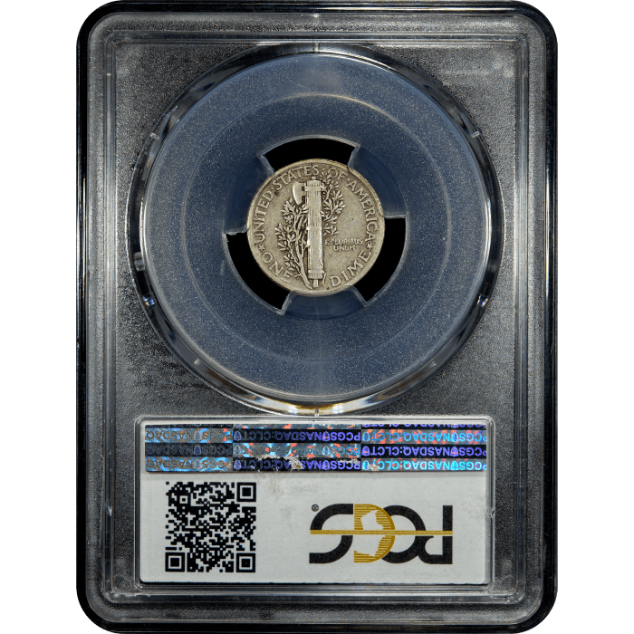 1942/1 Mercury Dime (10c) Reverse Slab Image