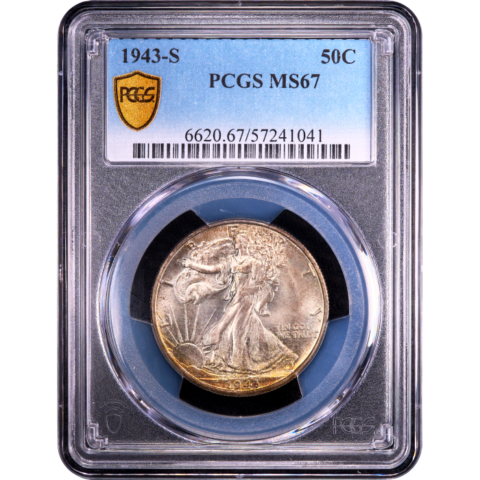 1943-S Walking Liberty Half Dollar (50c) Obverse Slab Image