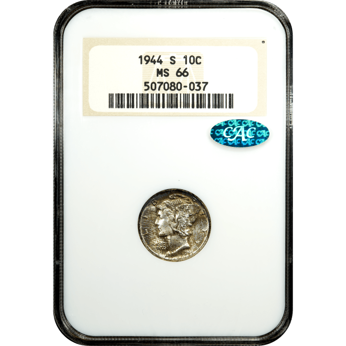 1944-S Mercury Dime (10c) SLAB Image