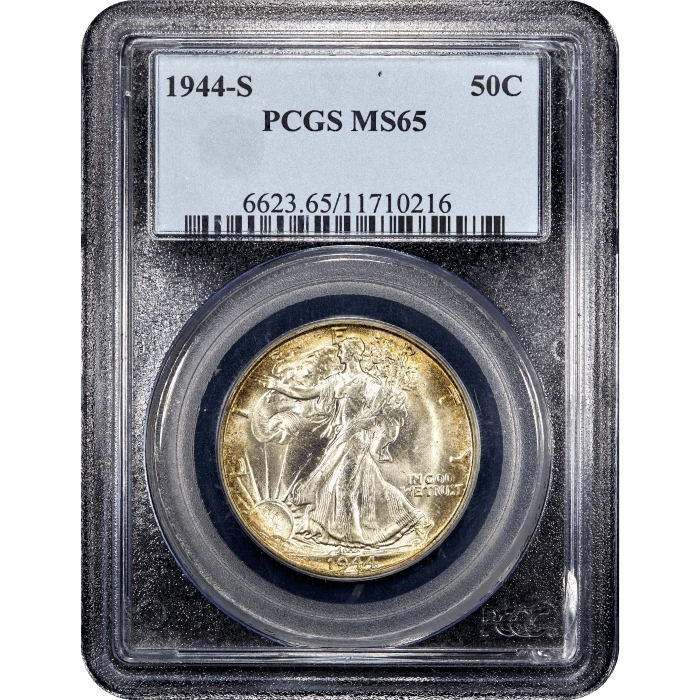 1944-S Walking Liberty Half Dollar (50c) Obverse Slab Image