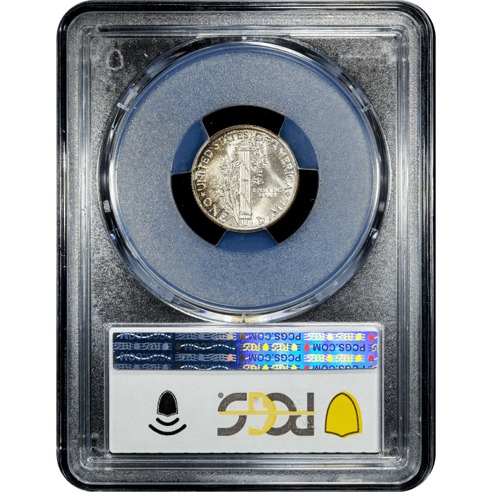 1945 Mercury Dime (10c) Reverse Slab Image