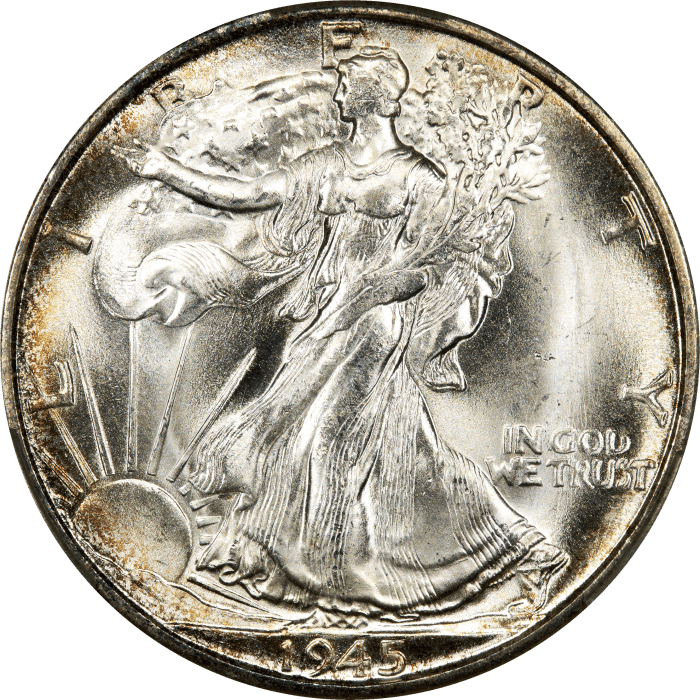 1945-S Walking Liberty Half Dollar (50c) OBVERSE Image
