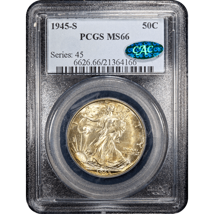 1945-S Walking Liberty Half Dollar (50c) Obverse Slab Image
