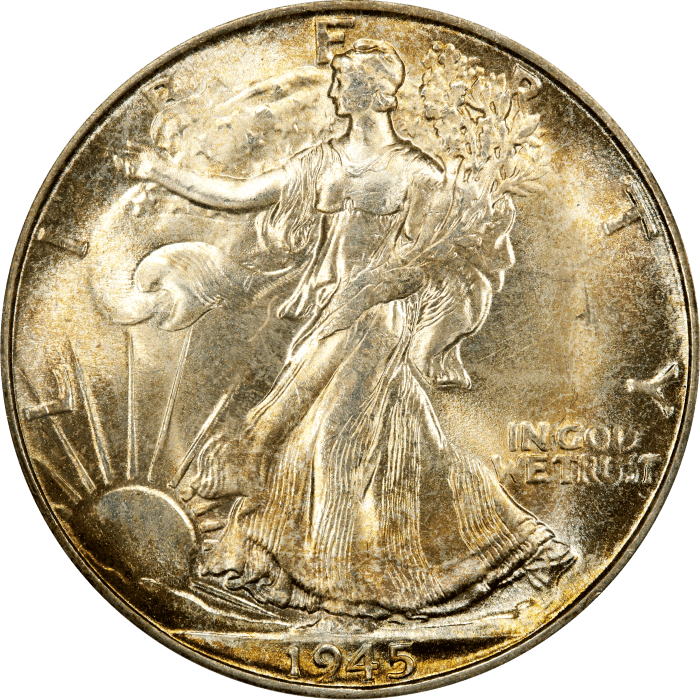 1945-S Walking Liberty Half Dollar (50c) Obverse Image
