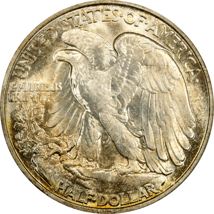 1945-S Walking Liberty Half Dollar (50c) REVERSE Image