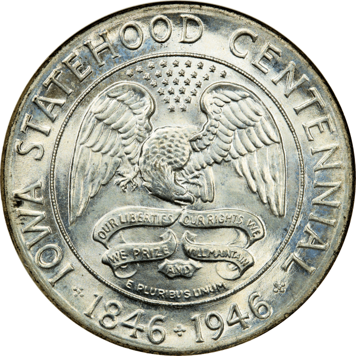 1946 Iowa Commem Half Dollar (50c) OBVERSE Image
