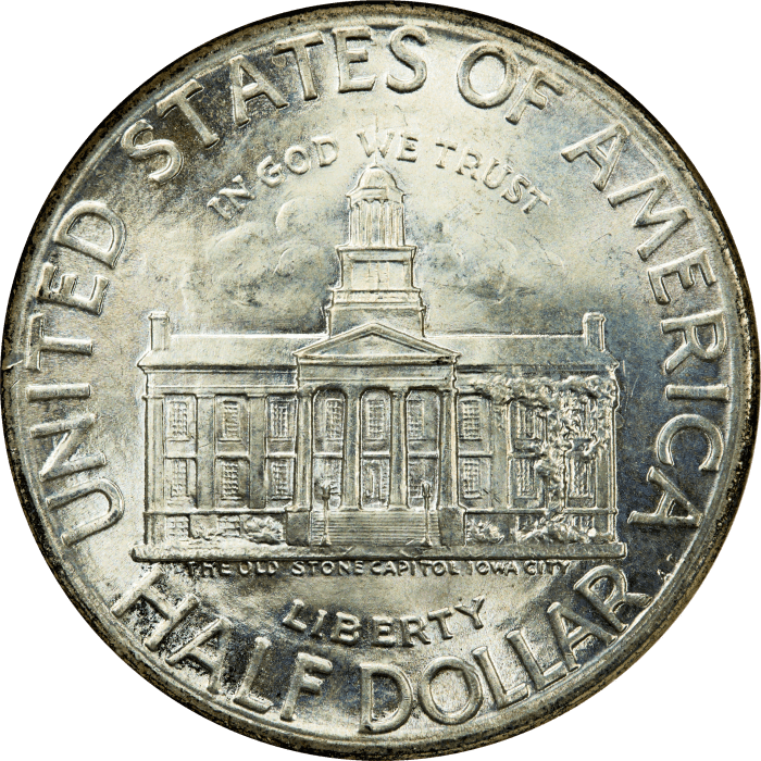 1946 Iowa Commem Half Dollar (50c) REVERSE Image