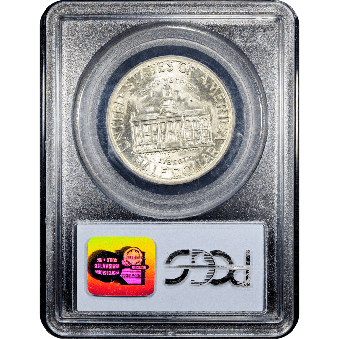 1946 Iowa Commemorative Half (50c) Reverse Slab Image