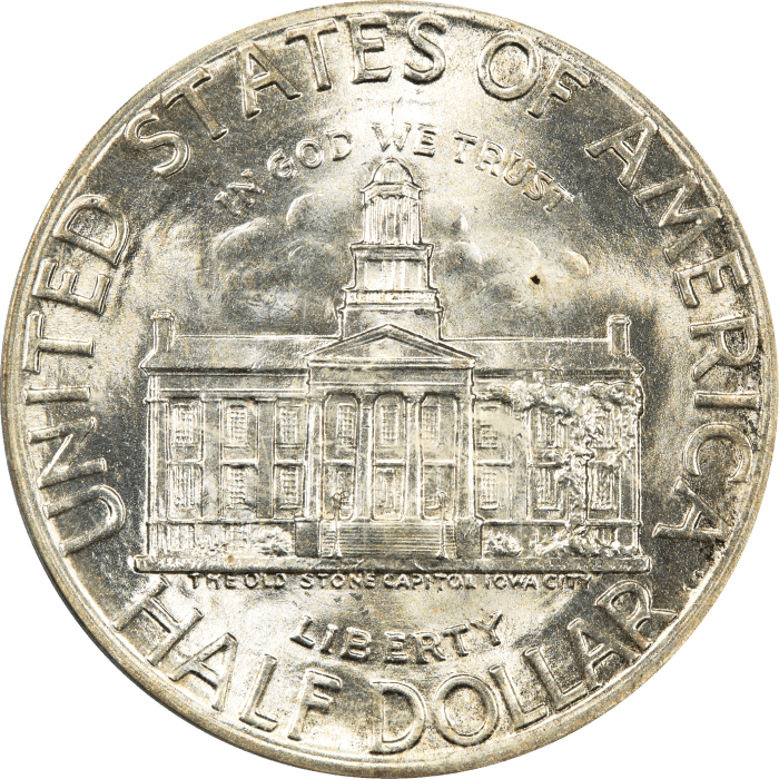 1946 Iowa Commemorative Half (50c) Reverse Image