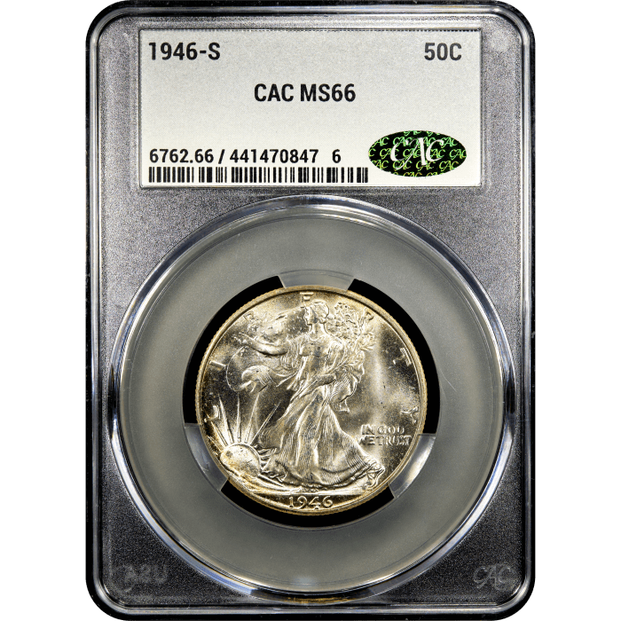 1946-S Walking Liberty Half Dollar (50c) Obverse Slab Image