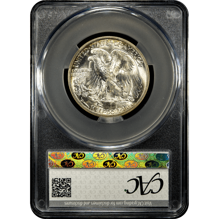 1946-S Walking Liberty Half Dollar (50c) Reverse Slab Image