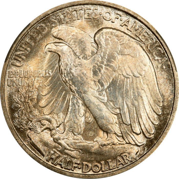 1946-S Walking Liberty Half Dollar (50c) Reverse Image