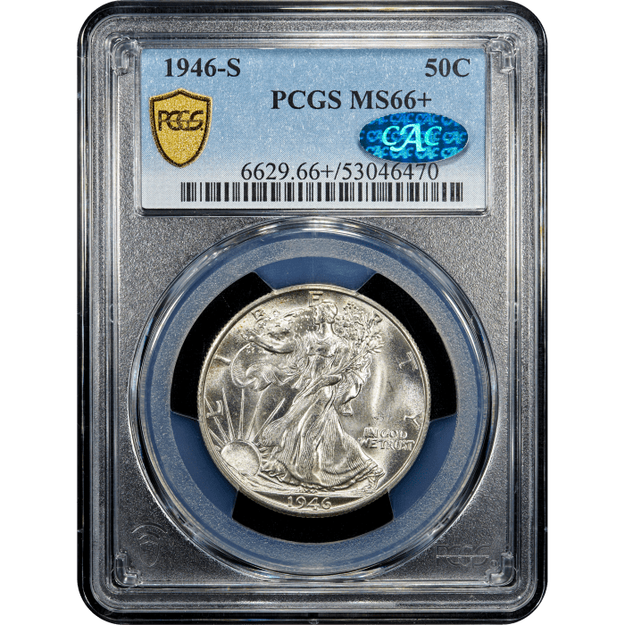 1946-S Walking Liberty Half Dollar (50c) Obverse Slab Image