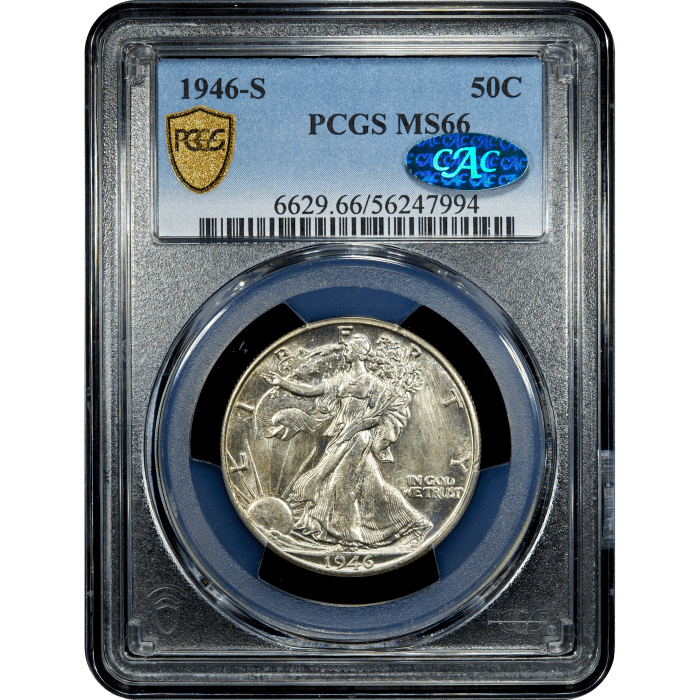 1946-S Walking Liberty Half Dollar (50c) Obverse Slab Image