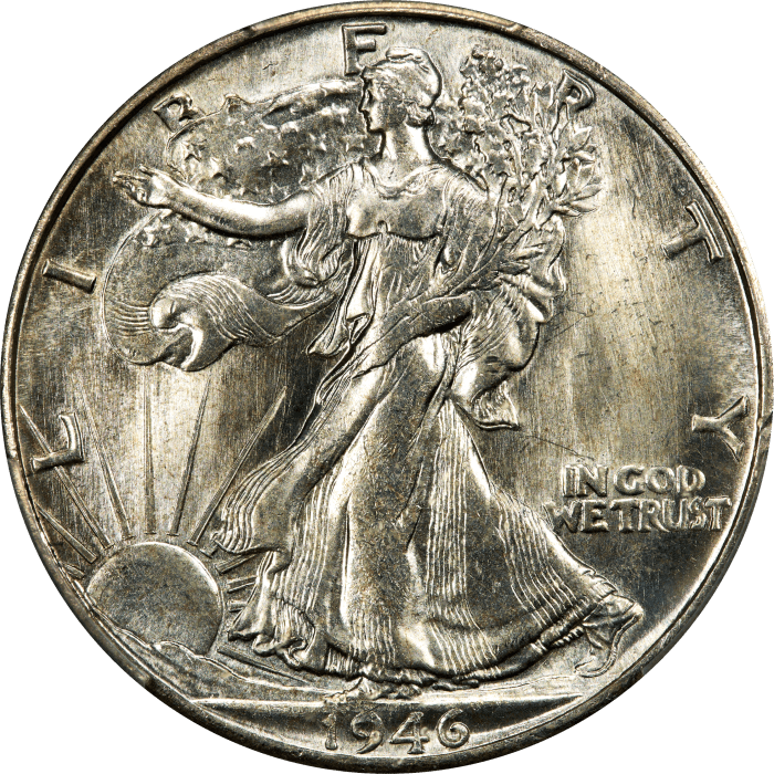 1946-S Walking Liberty Half Dollar (50c) Obverse Image
