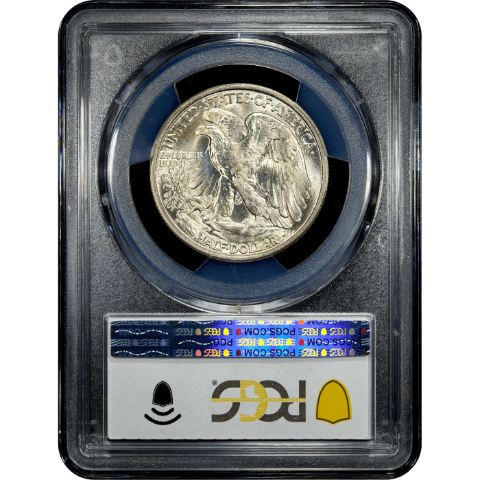 1946-S Walking Liberty Half Dollar (50c) Reverse Slab Image