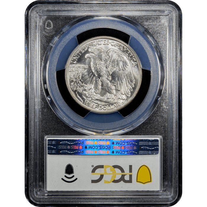 1946 Walking Liberty Half Dollar (50c) Doubled Die Reverse SLAB Image