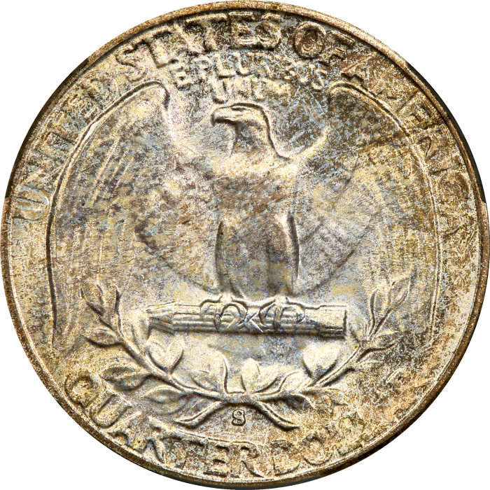 1947-S Washington Quarter (25c) REVERSE Image