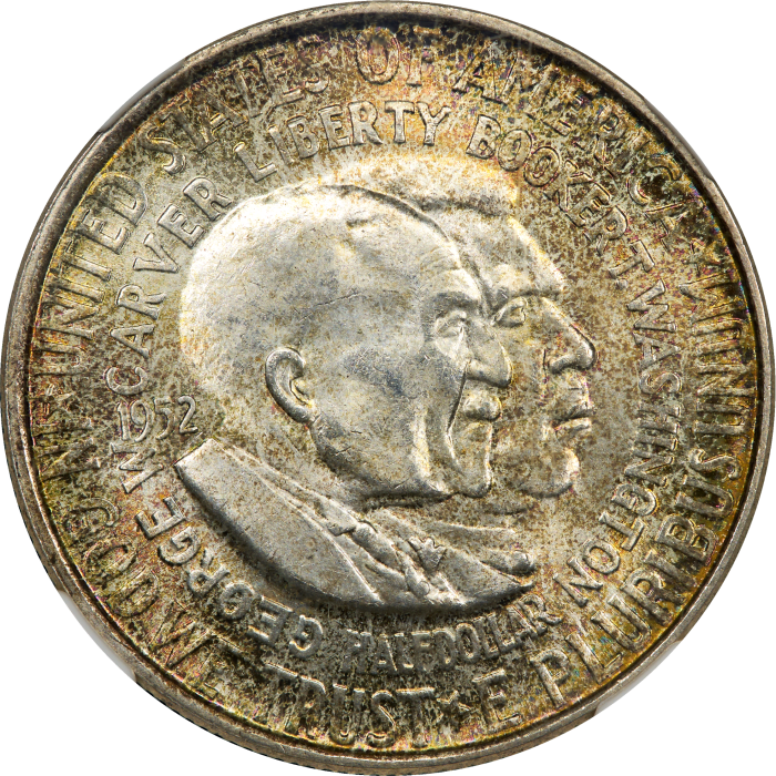 1952 Washington-Carver Commemorative Half (50c) Obverse Image