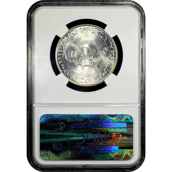 1952 Washington-Carver Commemorative Half (50c) Reverse Slab Image