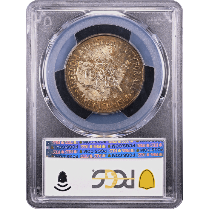 1953-D Washington-Carver Commemorative Half Dollar (50c) Reverse Slab Image