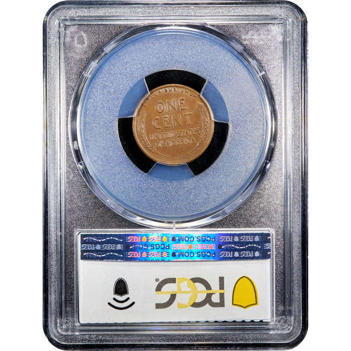 1955 Doubled Die Lincoln Cent (1c) Reverse Slab Image