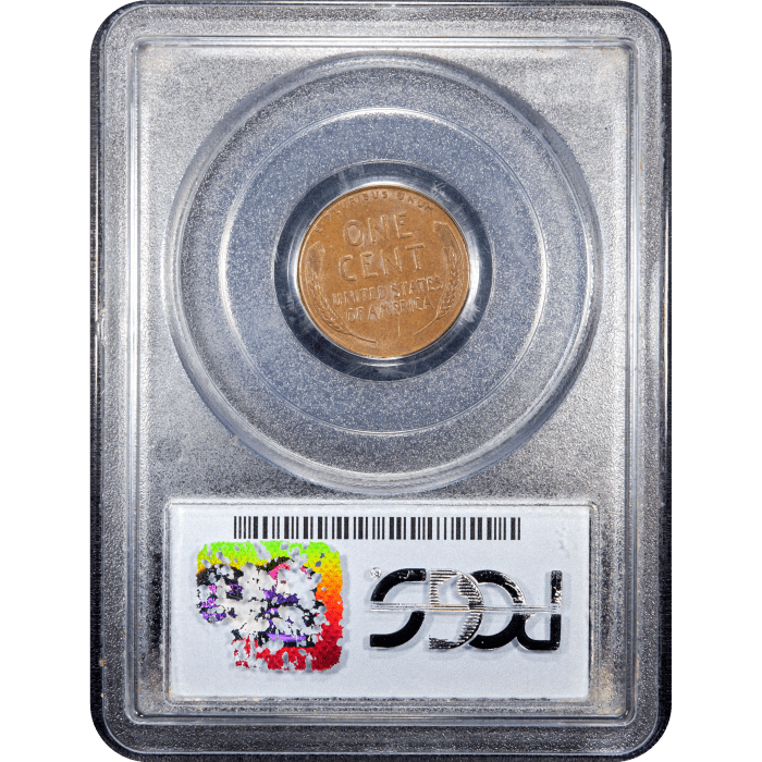 1955 Doubled Die Lincoln Cent (1c) Reverse Slab Image