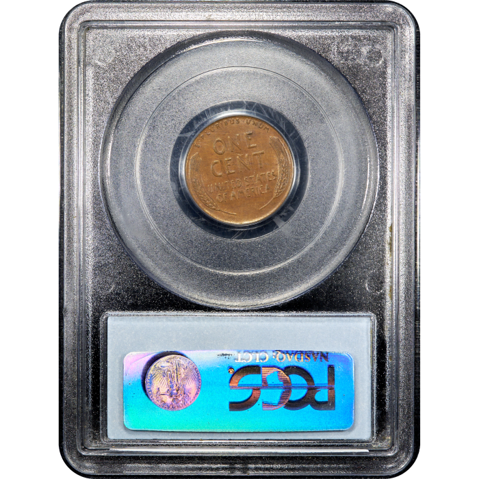1955 Doubled Die Lincoln Cent (1c) Reverse Slab Image