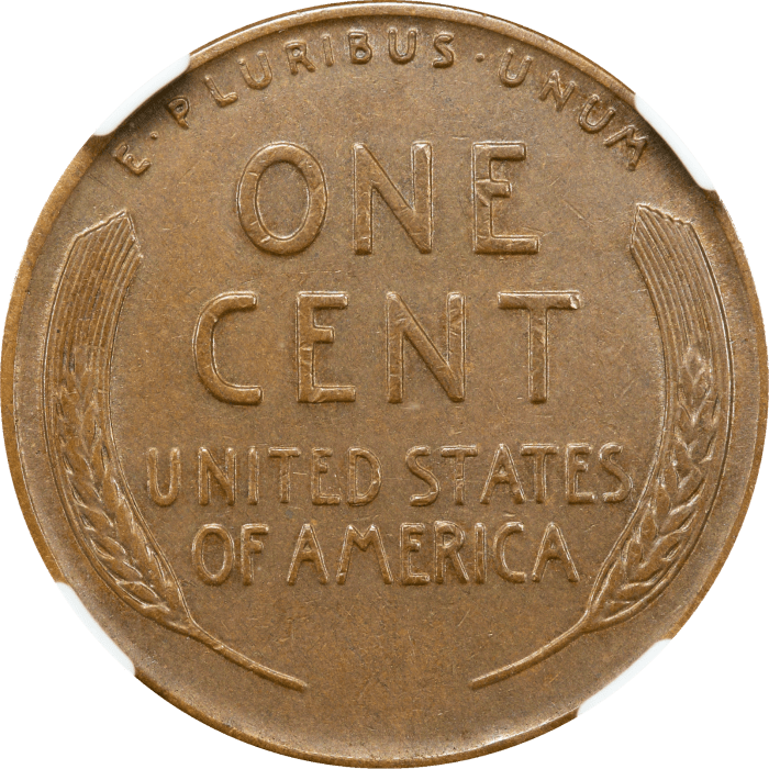 1955 Doubled Die Obverse Lincoln Cent (1c) Reverse Image