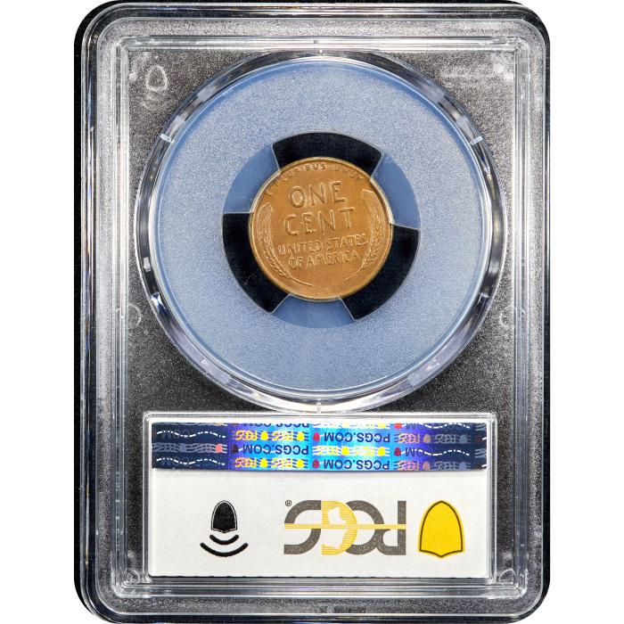 1955 Doubled Die Obverse Lincoln Cent (1c) Reverse Slab Image