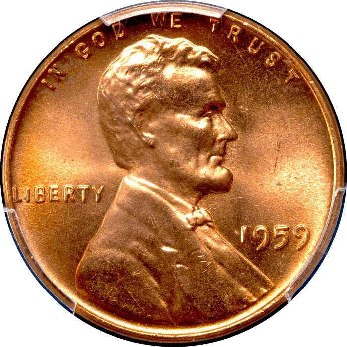 1959 Lincoln Cent (1c) OBVERSE Image