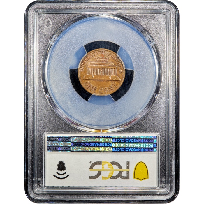 1969-S Doubled Die Lincoln Cent (1c) Reverse Slab Image