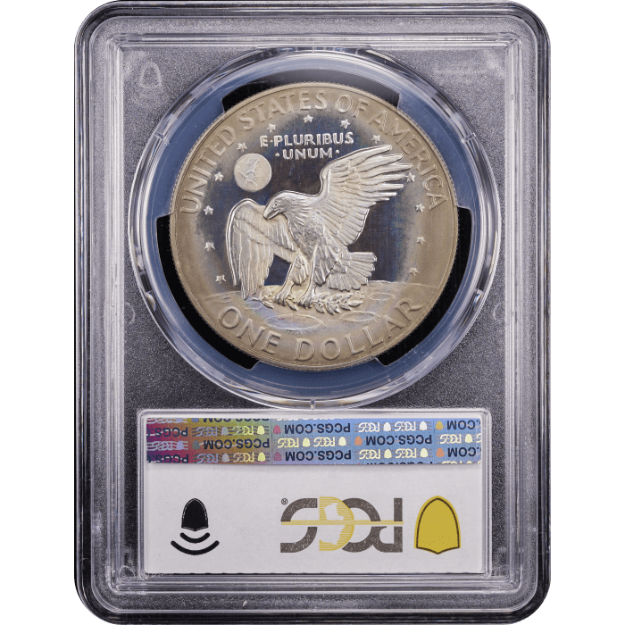 1978-S Ike Dollar ($1) Toned Reverse Slab Image