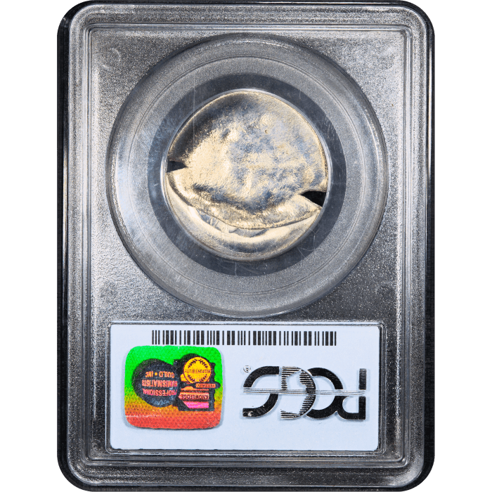 No Date Jefferson Nickel (5c) Error - Huge Broadstrike and Uniface Reverse Slab Image