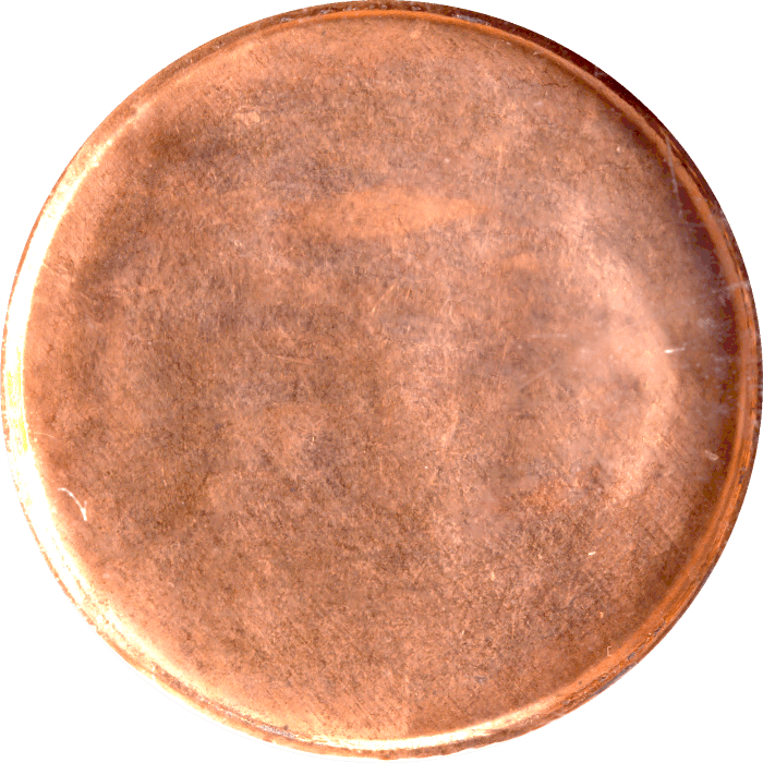 No Date Lincoln Cent (1c) Error - Struck Through Late Capped Die Obverse Image