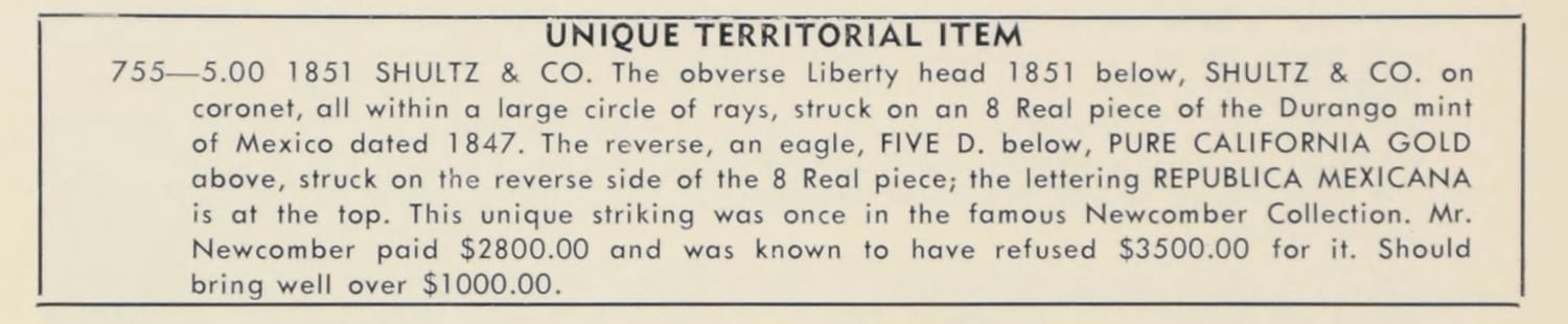 1955 Abe Kosoff Sale