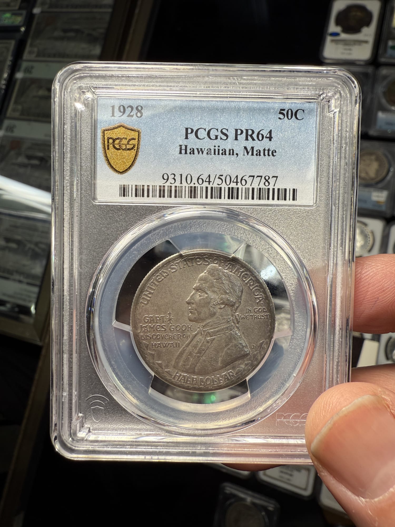 An obscenely rare Matte Proof 1928 Hawaiian Commemorative Half