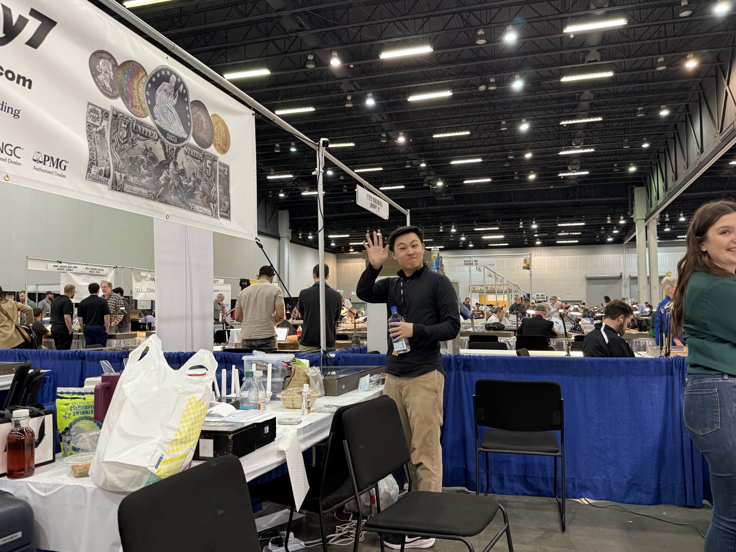 View from inside the booth 2