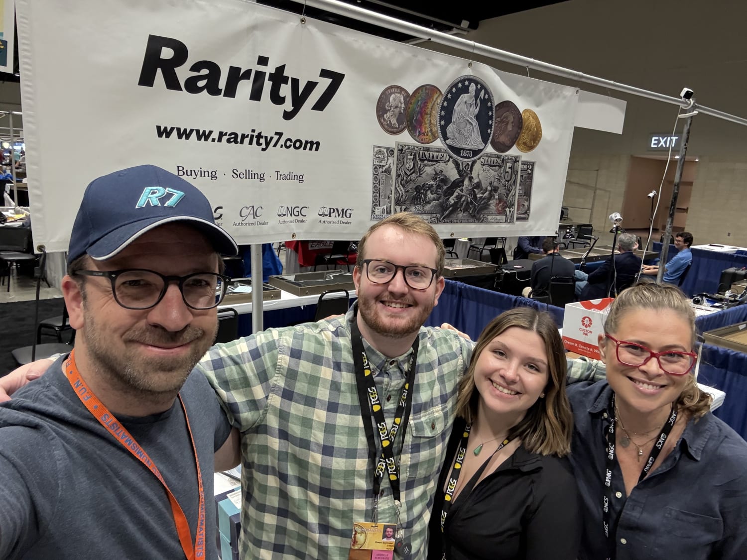 The Rarity7 team, spent and happy