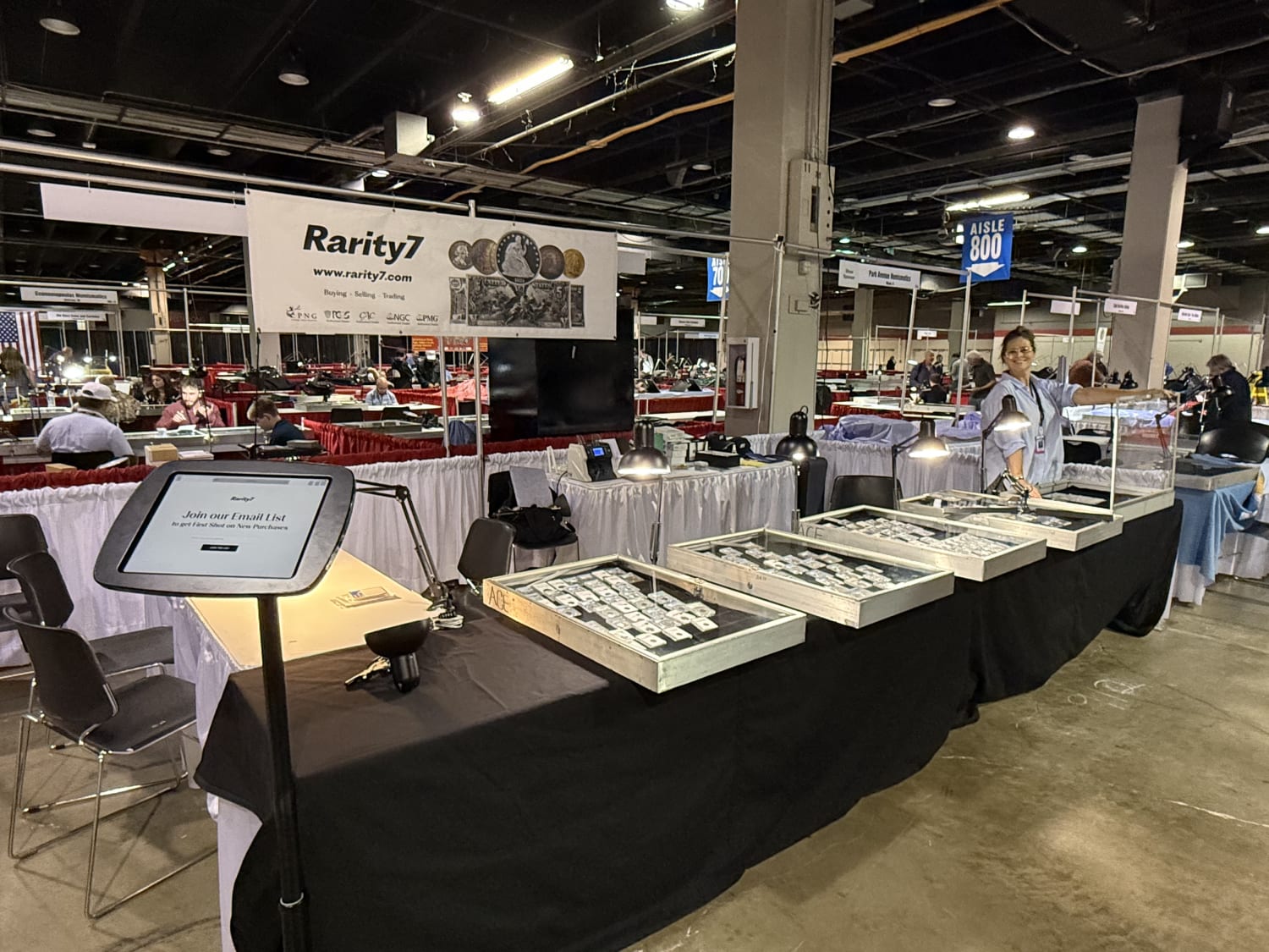 Booth coming together, one case at a time