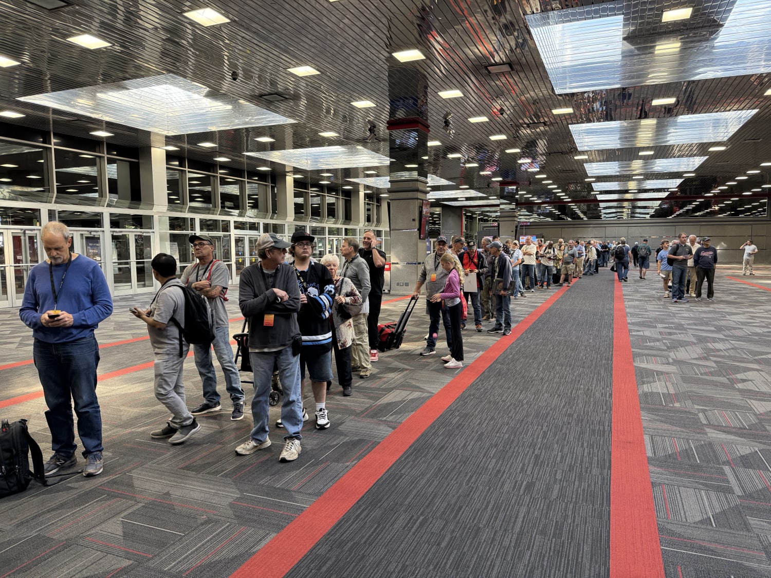 A proper first-day line in Rosemont