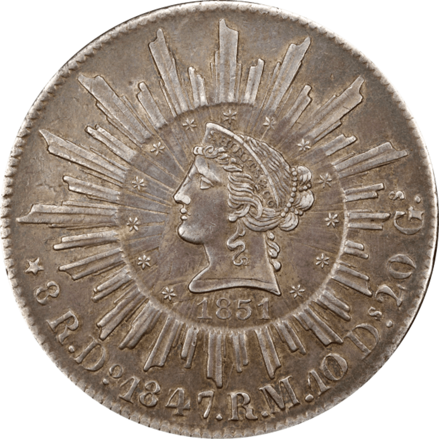 Rarity7 (Re)Discovers Unique 1851 $5 Schultz on 1847 Mexico 8R